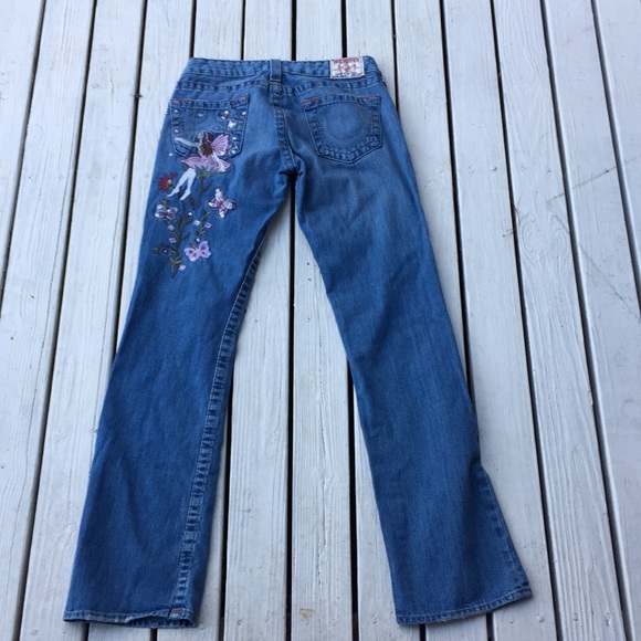 true religion embroidered fairy jeans 